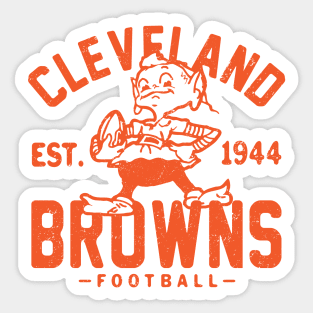 Retro Cleveland Browns 1 by Buck Tee Sticker